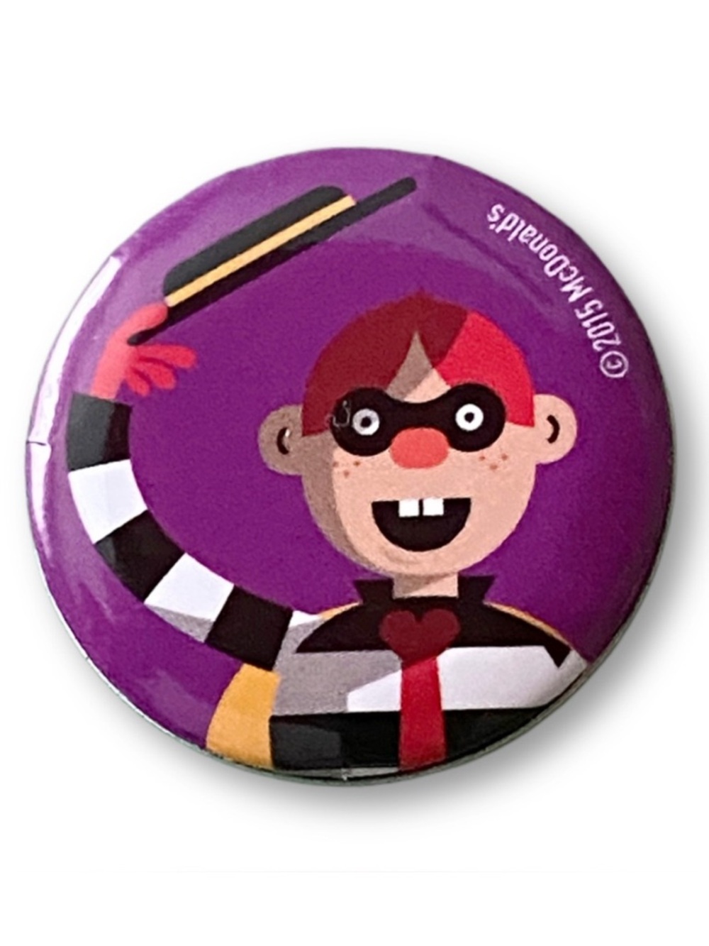 McDonald’s Pin Hamburglar Mascot Colorful Pop Art Icons 1.25” Pinback Button